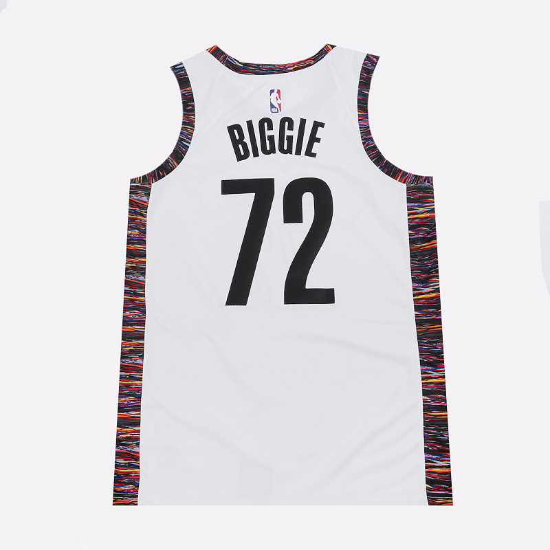 мужская белая майка Nike Brooklyn Nets Biggie Swingman Jersey CU0192-100 - цена, описание, фото 4